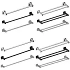 Chrome Matt Black Brushed Nickel Single Double 600mm 800mm Towel Rail Wall Mount