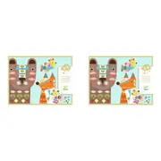 2x Djeco 3 Giant Animals Paper Kids/Children Creative Crafts Sticker Set Set 3y+