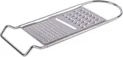 1x 30cm x 11cm 3-in-1 Stainless Steel Flat Grater - Hand Held Kitchen Parmesan Cheese Garlic Chocolate Lemon Food Zester Peeler Tool - by Ashley