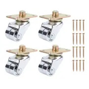 4 Pcs Piano Caster Wheel 360 Degree Rotatable Swivel Caster Wheel For Furnit ADS