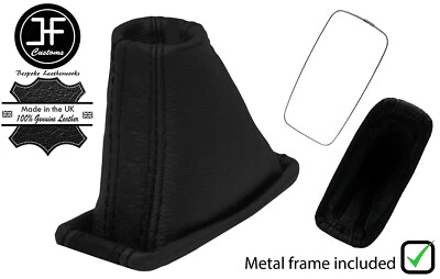 BLACK BLACK STRIPE LEATHER AUTOMATIC GEAR +METAL FRAME FOR SUZUKI VITARA 15-20 (for: Suzuki)