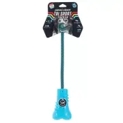 Paws & Claws Tri Sport Bone Tugger Pet/Dog Interactive 23x7.6x5.8cm Toys Blue