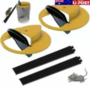 2Pc Reusable Flip N Slide Bucket Lid Mouse Trap Automatic Mouse Trap Rat Catcher