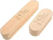 ULDIGI 2pcs Quilting Scale for Tailors Wooden Clappers for Sewing Ironing Pressing Tool Sewing Tools Gadgets