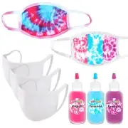 Krafty Kitz Cotton Candy Tri-Color Tie Dye DIY Kit - Back to School Essentials i
