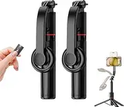 Adolapro Snap360,Adolapro Snap360 Magnetic Selfie Tripod,Adolapro Magnetic Selfie Tripod,Equipped with Cold Shoe Expansion Port,Expandable Up to 41'',Remote Photography with Remote Switch (2pcs)