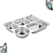 Compartment Plates Divided Food Plates Compartment Lunch Trays Metal Food Trays