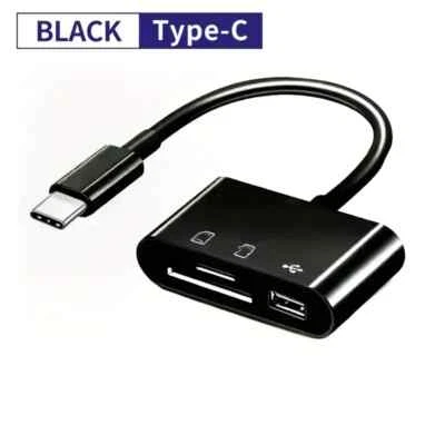 1PC USB C SD Card Reader Adapter Type C Micro SD TF Card Reader Multifunction