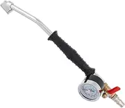 PRETYZOOM Tire Inflator Tires Air Chuck Nozzle Motorcycle Air Pressure Gauge Air Pressure Gauges for Trucks Inflator Nozzle Adapter Tire Gauge for Cars Bicycle Tire Gauge Tire Nozzle Alloy