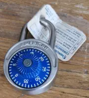 American Lock Padlock Rotary Combination The Locksmiths Lock USA Made Vintage