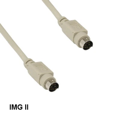 KNTK 6ft Mini DIN 8 Cable Male to Male Serial for Mac to Imagewriter II Printer