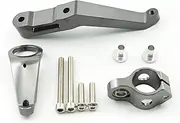 2002 2003 Motorcycle Fiber Carbon Steering Stabilize Damper Mounting Bracket Kit Fit for CBR954RR CBR 954 RR Steering Damper(Gray Bracket)