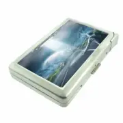 Alien Hitchhicke Em1 Cigarette Case with Built in Lighter Metal Wallet