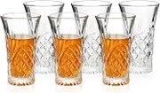 NCnnwovf 55ml Shot Glasses,Reusable Heavy Base Shot Glasses Set for Cocktail,Tequila,Liquor,Whisky,Vodka,Spirits (6)