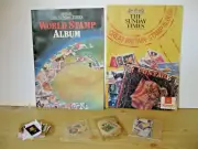 2 Vintage 1989 UK Sunday Times Stamp Albums + UK Stamps Collectable Rare Unused