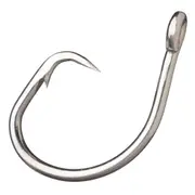 100 Pack of Eagle Claw 6190T Heavy Wire Tuna Circle Hooks