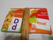 2 New packs Crayola Preschool Flash Cards Alphabet & Sight Words Stocking