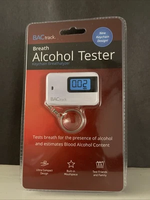 BACtrack Breath Alcohol Tester Keychain Breathalyzer (BT-KC20) Factory Sealed!
