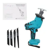 For Makita 18V Electric Cordless Reciprocating Saber Cutting Saw with 4 Blades
