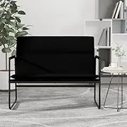Bench Black 100x64x80 cm Faux Leather Storage Furniture