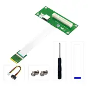 NGFF (M.2) Key A/E to PCI-E Express X8+USB Riser Card with High Speed FPC Cable