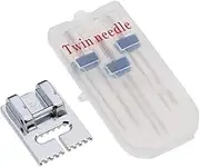 1 Set Twin Stretch Machine Needle Double Twin Needles Pins Sewing Machine Double Needle for Brother Singer Sewing Machine Domestic Sewing Machine Sewing Notions and SuppliesArts, Crafts and Sewing