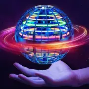 Flying Orb Ball Toys Blue 2024 Upgraded with Dazzling Lights Magic Hover Spi