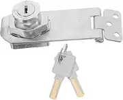HOLIDYOYO Heavy Duty Fridge Lock: No-Drill Refrigerator Keyed Lock - Drawer and Cabinet Hasp - Child Safety Easy Installation for Convenience Stores