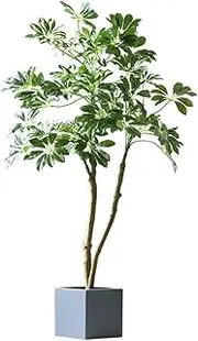 Artificial Trees Simulation Tree Nordic Living Room Interior Potted Home Simulation Plant Decoration Floor Artificial Tree Green Plant Fake Tree Fake Tree (Color : B, Size : 142cm)