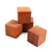 4pcs Rosewood Ebony Cube Base Wooden Pad Isolation Feet for Hi-Fi AMP Speaker