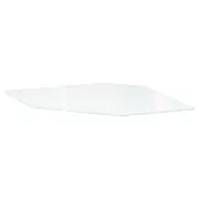 UTRUSTA Shelf for corner wall cabinet, glass, 68 cm