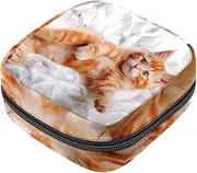 Period Bag,Sanitary Napkin Storage Bag,Blanket Pet Cats,Tampon Holder for Purse