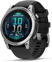 Garmin Fenix E, 47mm, AMOLED, Smartwatch, Stainless Steel with Black Silicone Band
