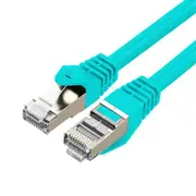 Cruxtec Cat7 Ethernet Cable - 0.5m - Green -- 10Gb / SFTP Triple Shielding / Oxygen Free Copper Conductor / Gold-Plated Connectors with Nickel-Plated Copper Shell / Fluke Test Passed [RS7-005-GR]
