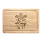 Nacho Average Skier Rectangular Chopping Board Worlds Best Skiing Funny Awesome