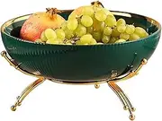 Fruit Bowls Ceramic Fruit Bowl,Fruit Basket with Removable Pedestal,Dessert Display Plate,Candy Nuts Snack Serving Storage Trays Snack Plate