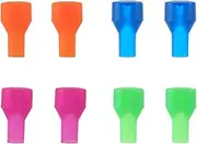 8pcs Bite Valve Replacement Sheath for, 4 Colors Hydration Packs Bite Valve Mouthpiece BPA-Free Hydraulics Silicone Nozzle Parts Compatible with Backpack Water Reservoir
