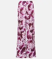 [Dries Van Noten] Dries Van Noten Crêpe straight pants AU 10 pink