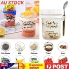 Overnight Oats Container 12 Oz Canning Jars Food Jars & Canisters (Hat Paper)