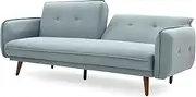 Sarah 3 Seater Sofa Bed - Blue Fabric Sofa Bed
