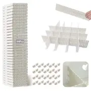 44Pcs Drawer Dividers with Fixing Buckle, Adjustable Drawer Organizer Storage...