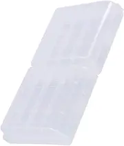 10 Pcs Multifunctional Transparent Hard, Holds 4pcs AA Batteries or 5pcs AAA Batteries, Plastic Case Holder Storage Box Clear for AA AAA Battery