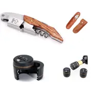 Wine Bottle Opener Waiters Knife Corkscrew with 3 Combination Wine Locks