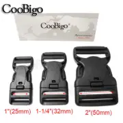 1x Security Side Release Buckle Adjust Double Lock Buckle for Bag Straps 1"~2"