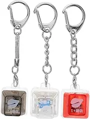 [Healeved] 3pcs Keycap Keychains Versatile Keycap Decor for Bag Wallet Stylish Keychain Charms Durable Comfortable Touch for Personal Style