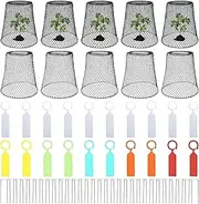 Wire Cloche,Chicken Wire Cloche Plant Protector - 10x Metal Mesh Cage for Small Animal Protection Keeping Bunnies Chicken Squirrels Birds Other Out