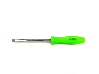 Snap-on Tools NEW SDD306AG GREEN 3/16" Mini Hard Grip Flat Head Screwdriver