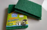 2 PCs Heavy Duty Cleaning Dish Scrub Scourer Stands Up to Stuck-on Grime Kitchen
