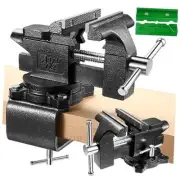Bench Vise, 4-1/2" Table Vise For Workbench,2-in-1 Multi-Purpose Heavy Large