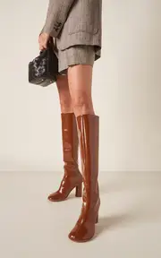 [Bottega Veneta] Atomic Patent Leather Knee Boots